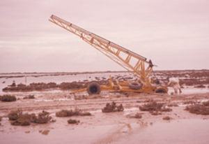 Launch trailer stuck in the mud: Photo – Glen Secombe