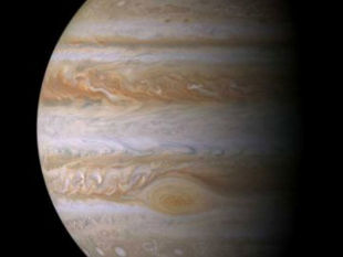 The planet Jupiter's 'Great Red Spot' (near bottom centre is the most powerful storm in the solar system: courtesy NASA