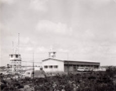 The Telemetry and Control centre with AcqAid towers: Photo - ???